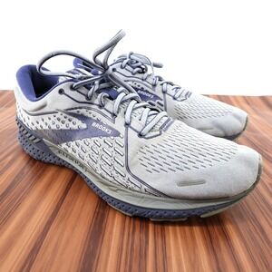 Brooks Adrenaline GTS 21 Mens Running Shoes Gray Purple Size 11 Medium D